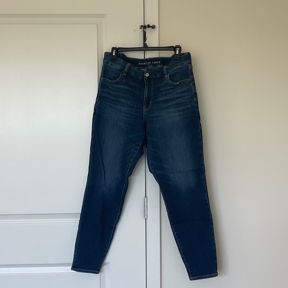 American Eagle Outfitters Women's Dark Blue Jeans